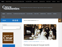 Tablet Screenshot of crearambientes.com